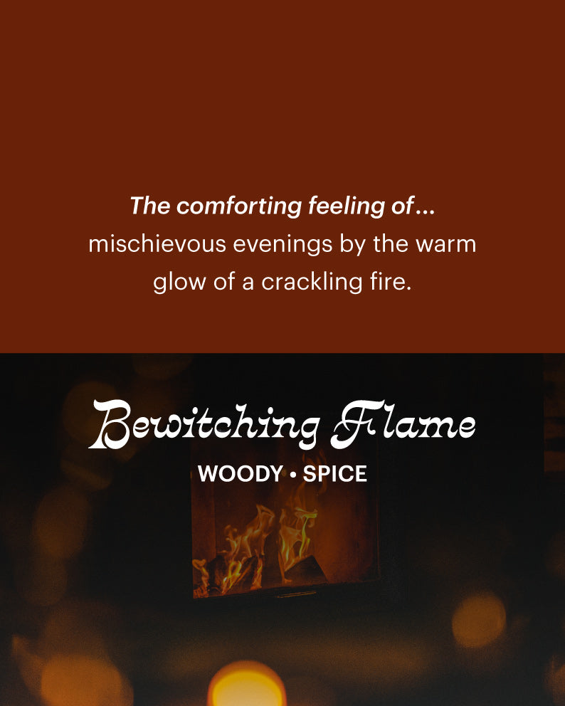 Bewitching Flame ~140hr Candle (Mahogany, Spice, Citrus)
