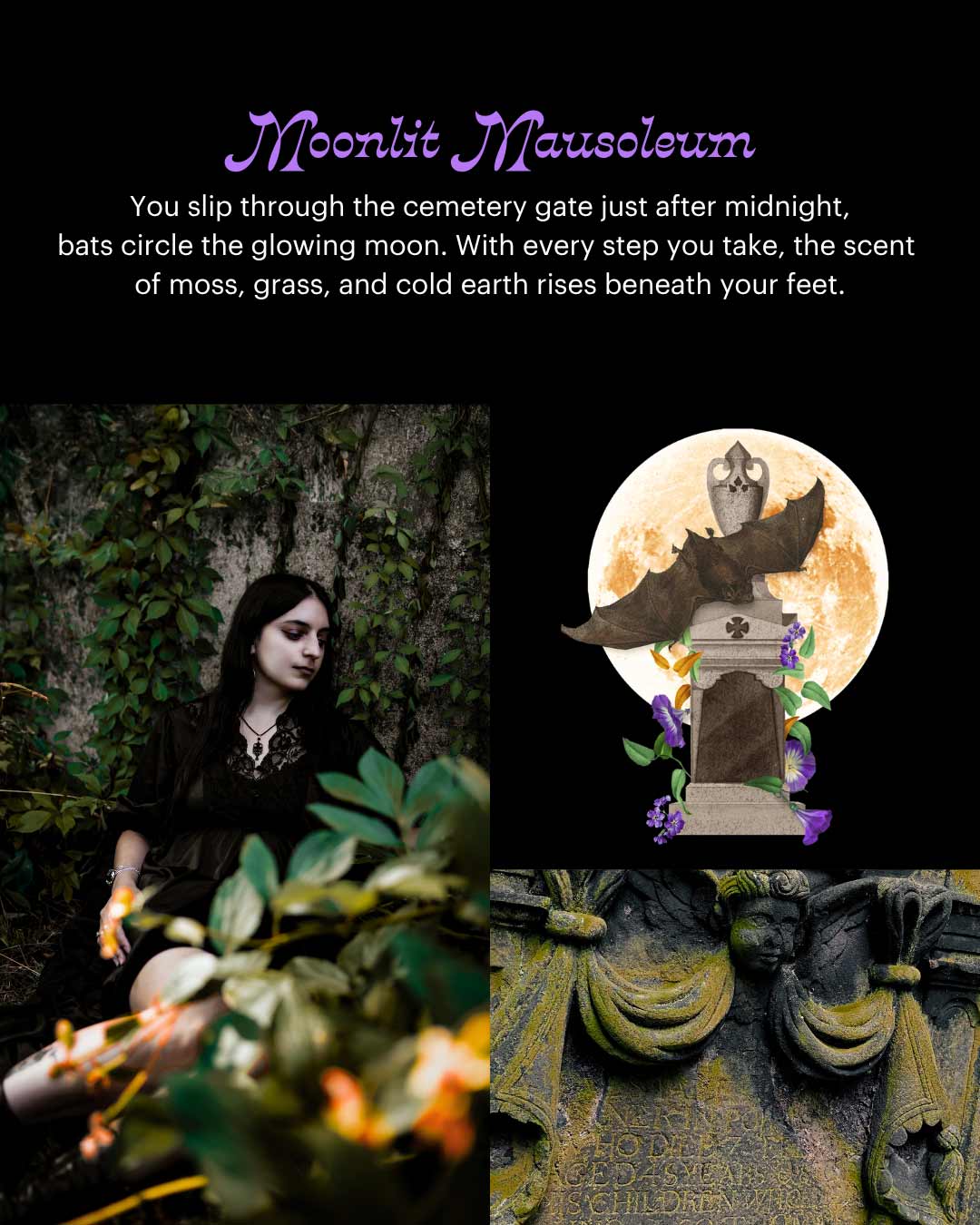 Moonlit Mausoleum ~ Perfume Oil (Moss & Sweet Grass)