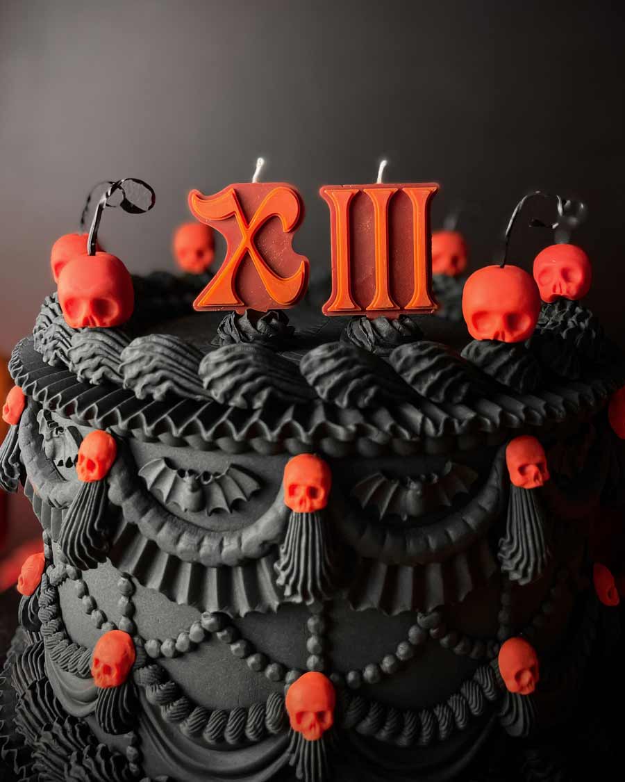 Roman Numeral Birthday Candles ~ Orange