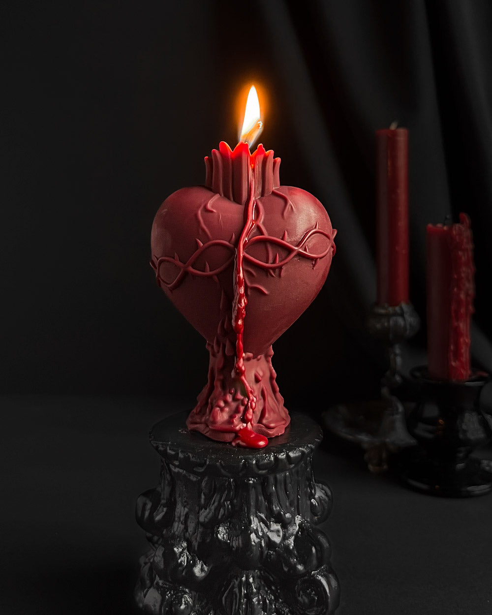 Sacred Heart Candle – Graveyard Wanders
