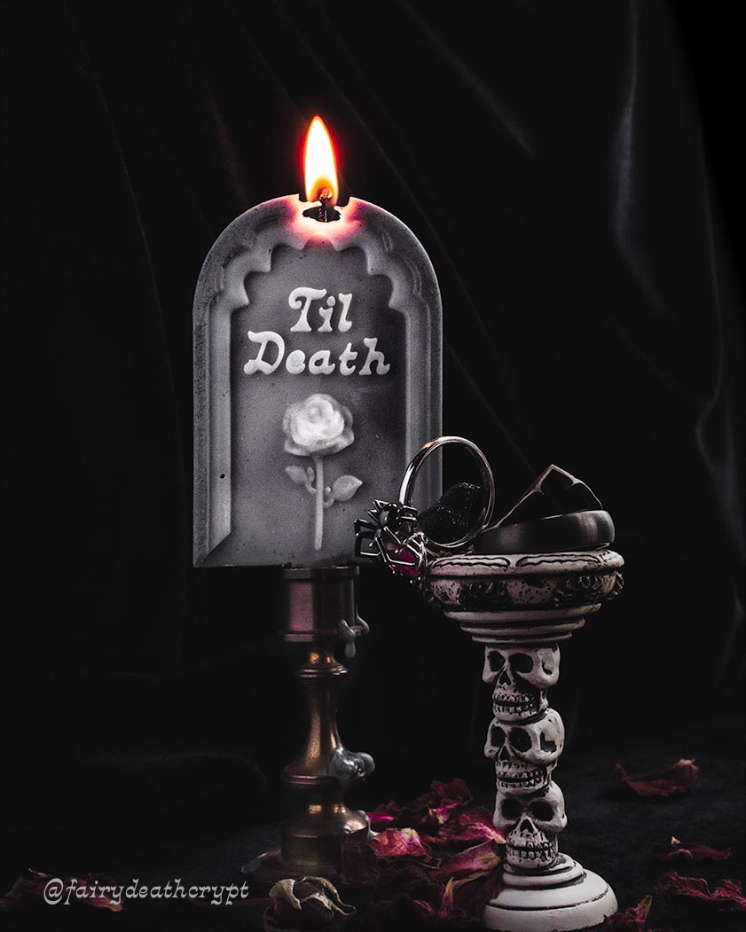 Til Death ~ Tombstone Candle