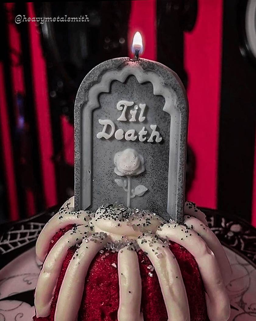 Til Death ~ Tombstone Candle
