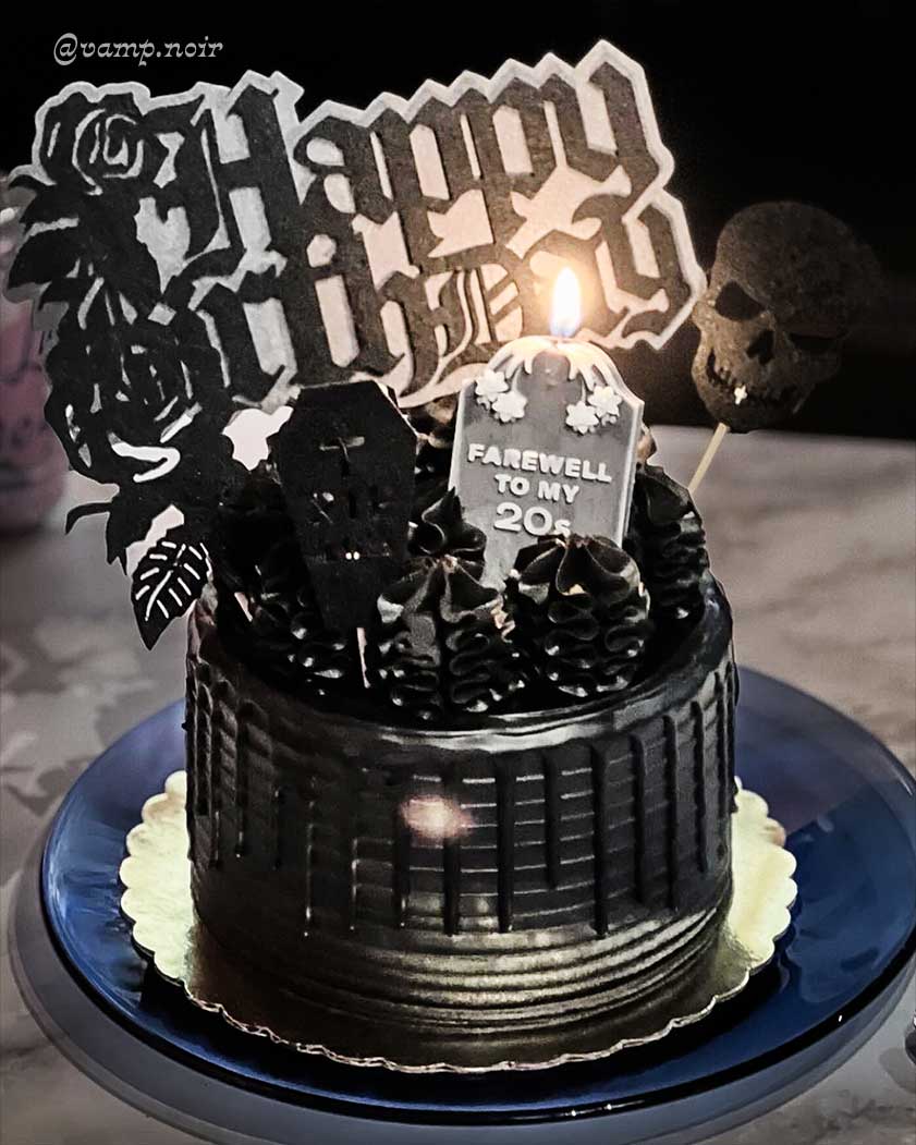 Farewell to my 20s ~ Tombstone Candle