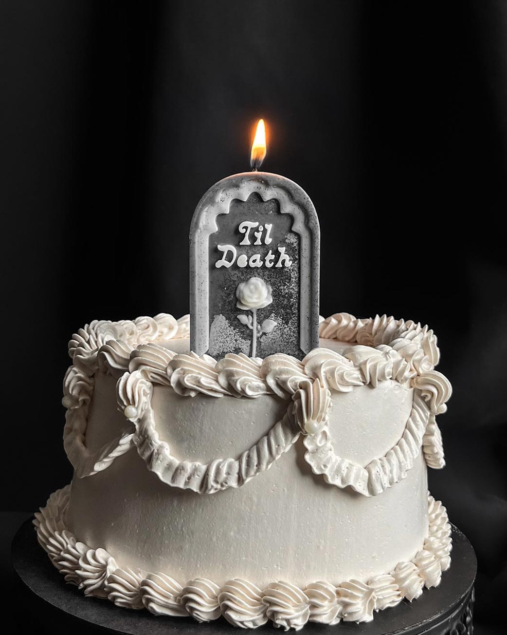 Til Death ~ Tombstone Candle