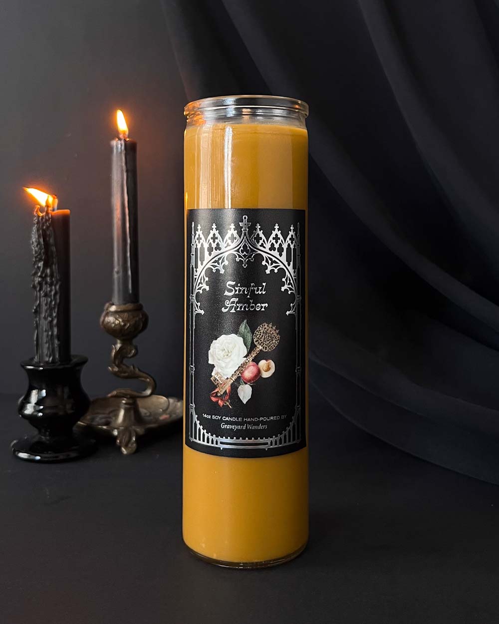 Sinful Amber Candle (Amber & Soft Florals)