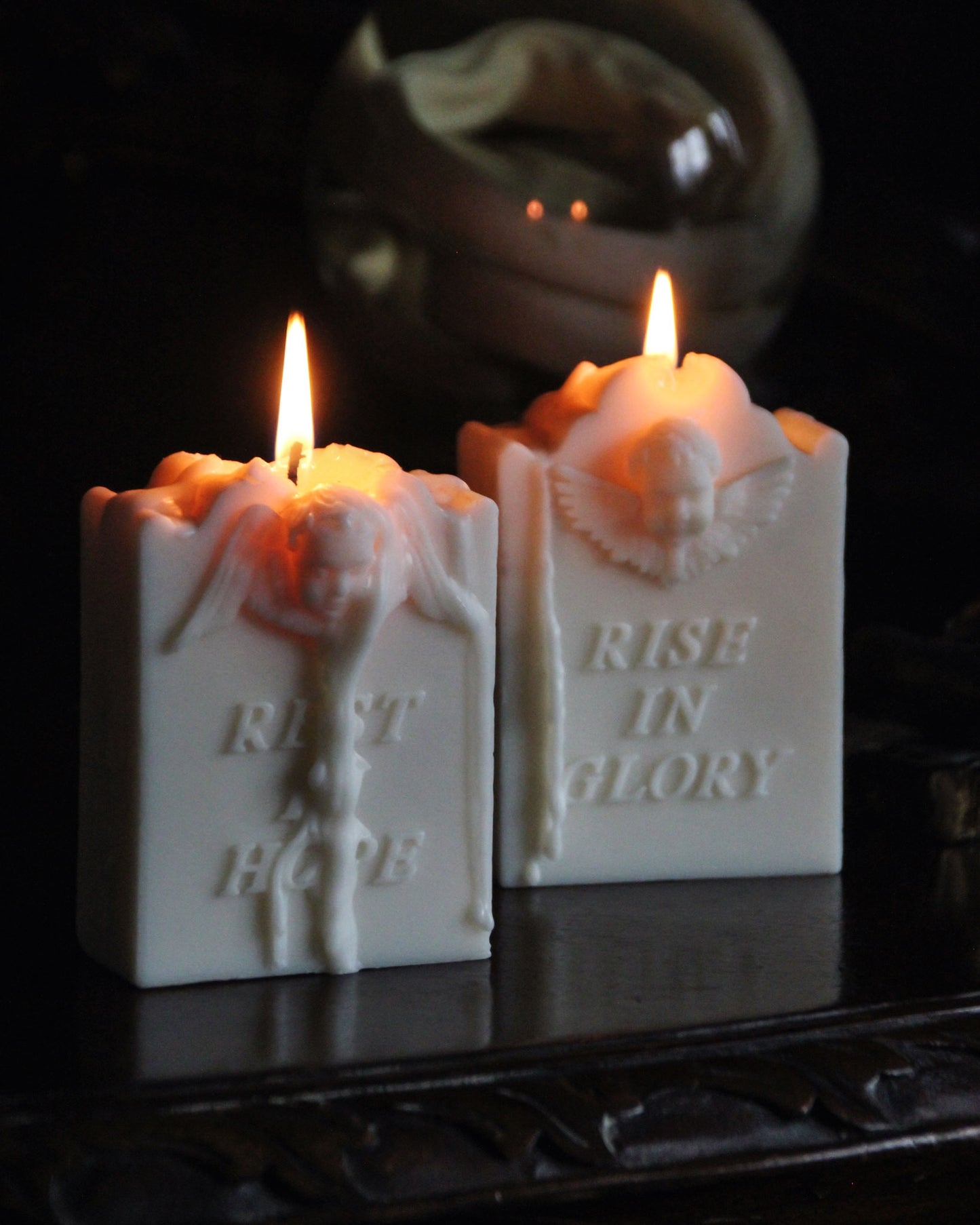 Repose en espoir et relève-toi dans la gloire ~ Lot de 2 bougies