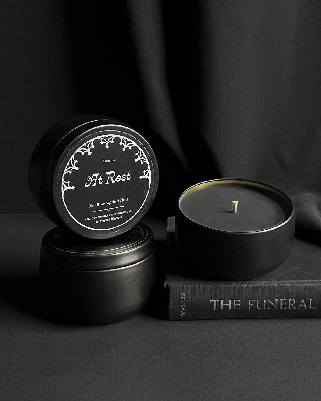 At Rest 40hr Candle (Incense & Earthy) Graveyard Wanders