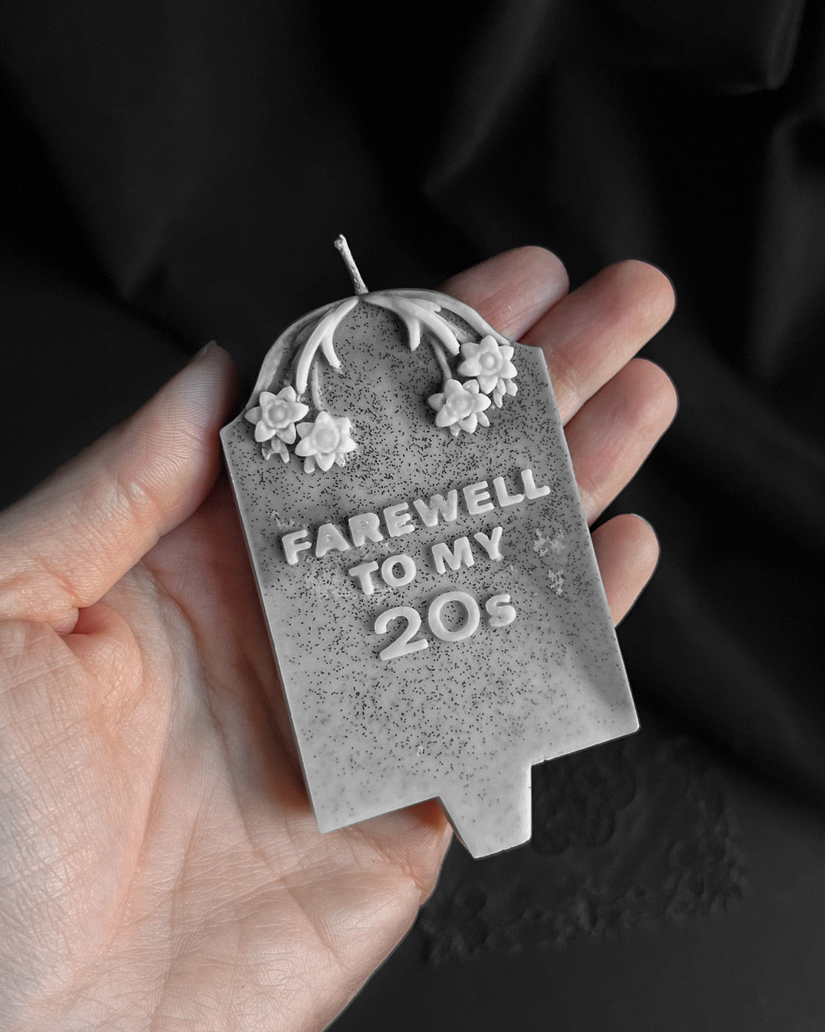 Farewell to my 20s ~ Tombstone Candle