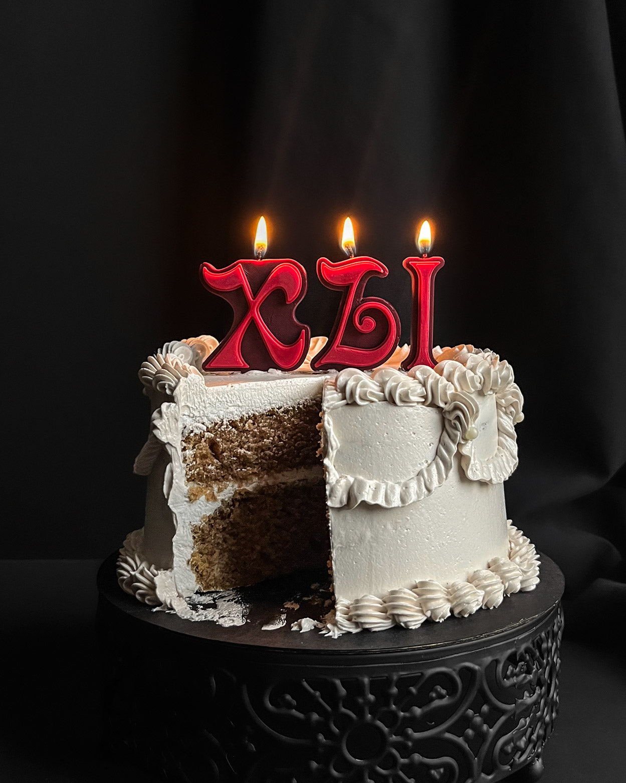 Roman Numeral Birthday Candles ~ Red