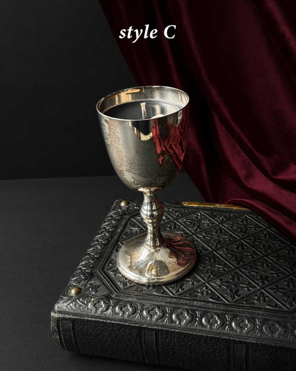 Chalice Candle ~ Black Wax with Planchette