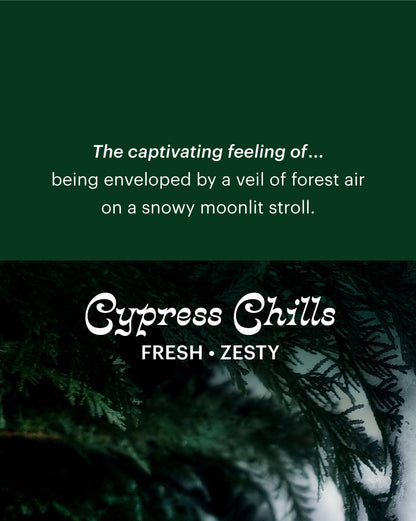 Cypress Chills ~140hr Candle (Cypress, Fig, Winter Berries)