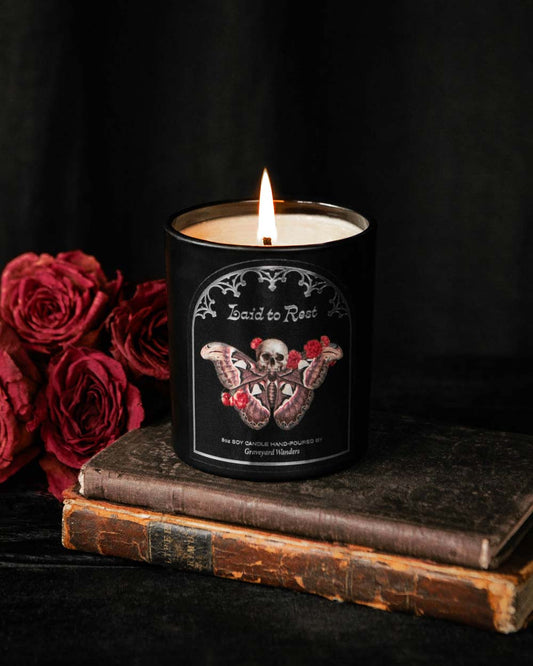 Laid to Rest Candle (Rose & Incense)