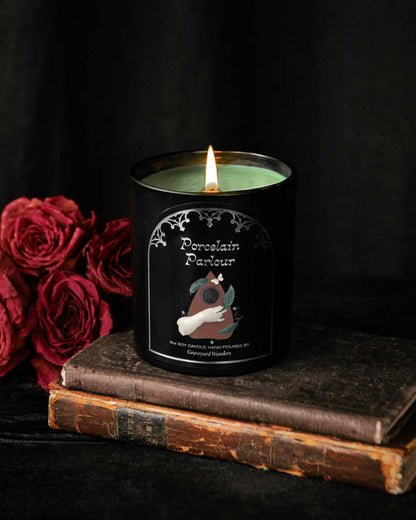 Porcelain Parlour Candle (Rosemary, Sage, Palo Santo)
