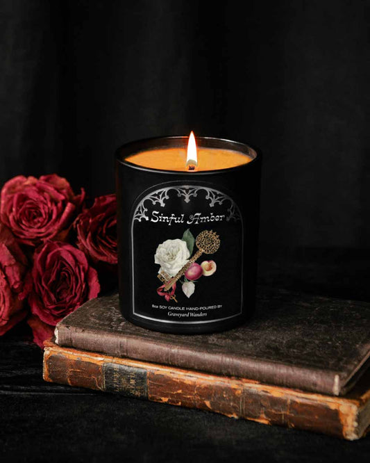 Sinful Amber Candle (Amber & Soft Florals)