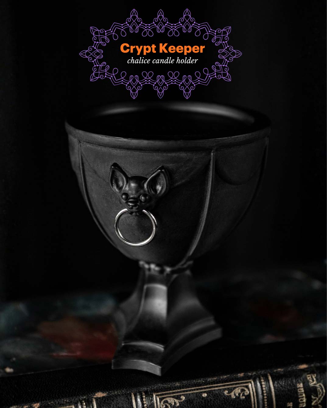 Crypt Keeper ~ Chalice Candle Holder