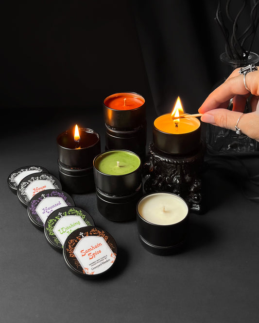 Set of 5 ~ Morbid Mini Candles