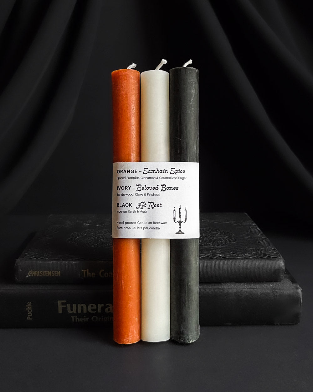 Multicoloured Halloween Taper Set