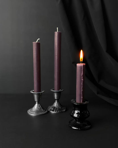 Moody Mauve ~ Taper Candles
