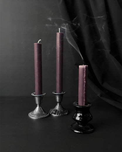 Moody Mauve ~ Taper Candles