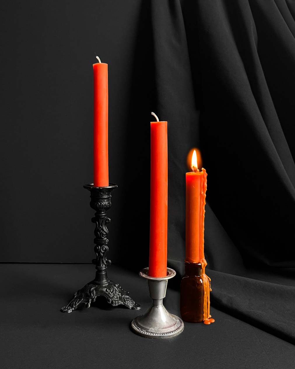 Multicoloured Halloween ~ Bougies Longues