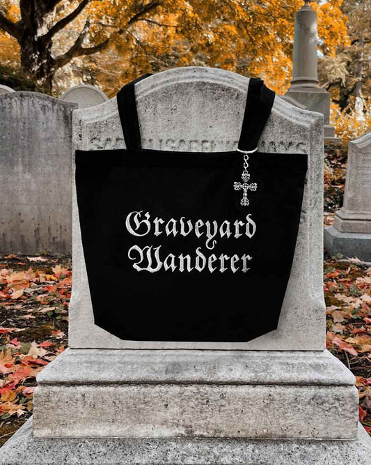 Graveyard Wanderer ~ Tote bag with zipper