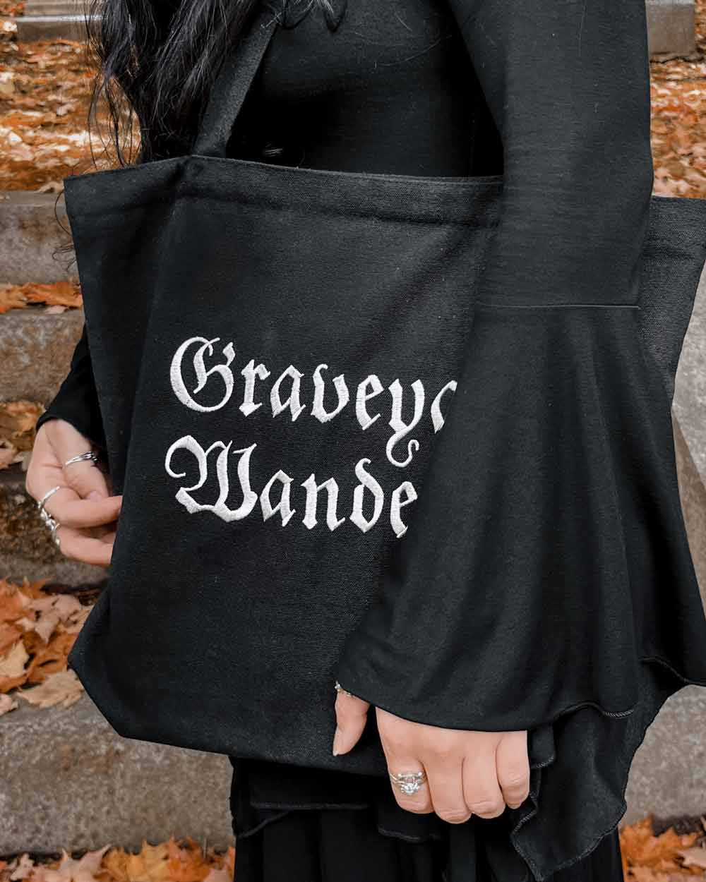 Graveyard Wanderer ~ Tote bag with zipper