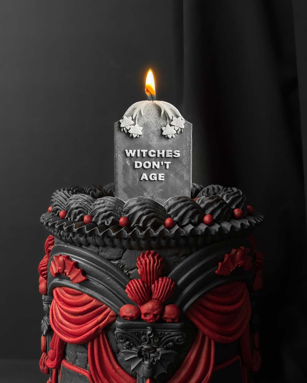 Witches Don't Age ~ Tombstone Candle