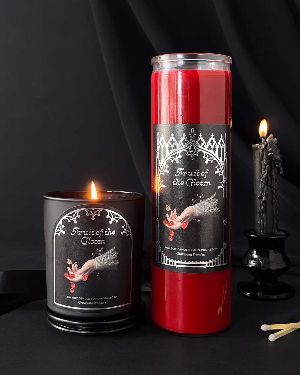 Fruit of the Gloom Candle (Black Cherry & Sandalwood)