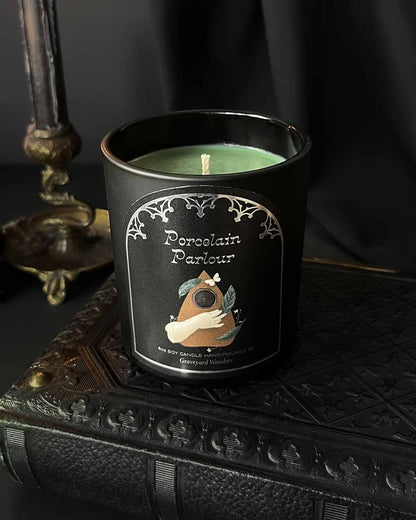 Porcelain Parlour Candle (Rosemary, Sage, Palo Santo)