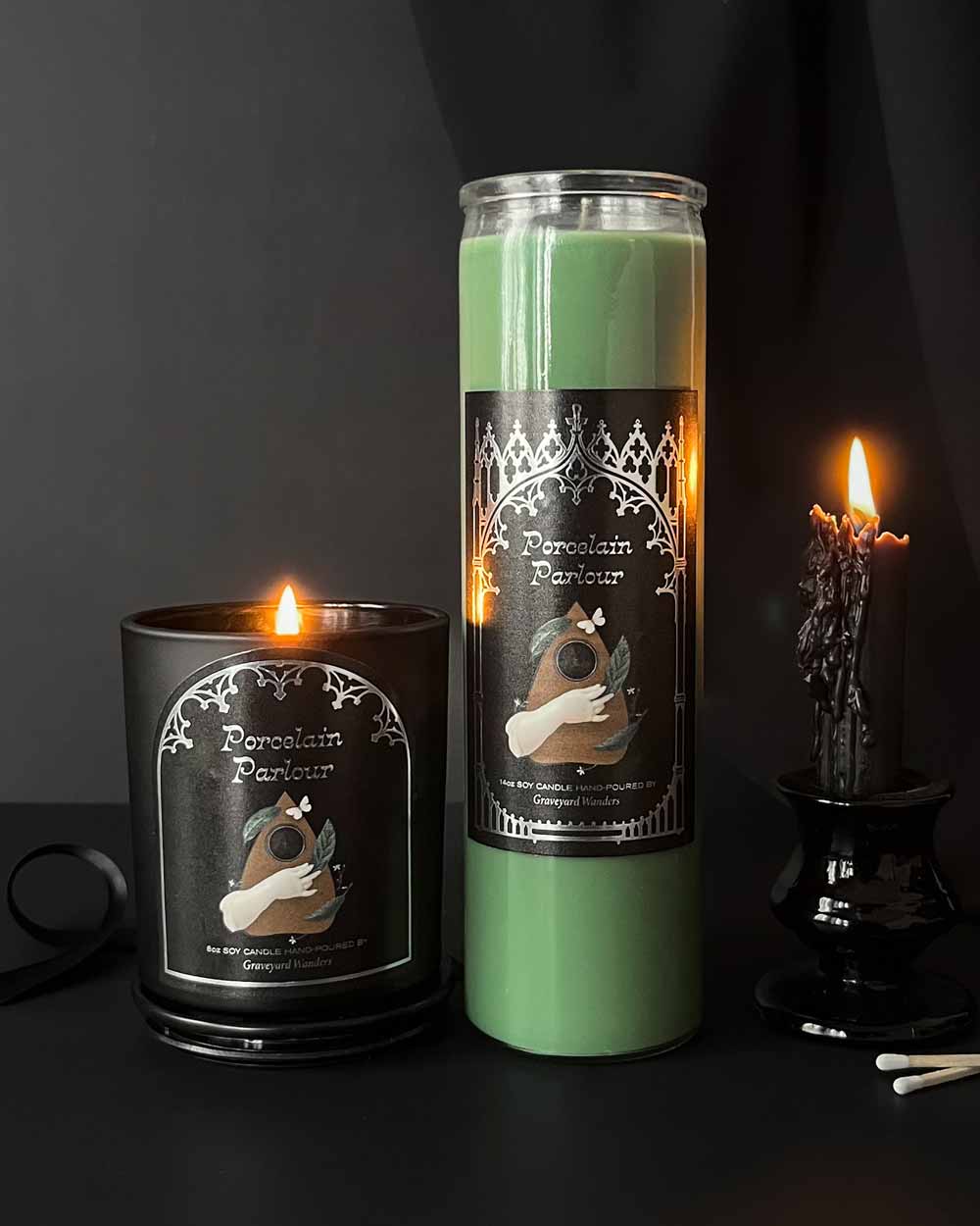 Porcelain Parlour Candle (Rosemary, Sage, Palo Santo)