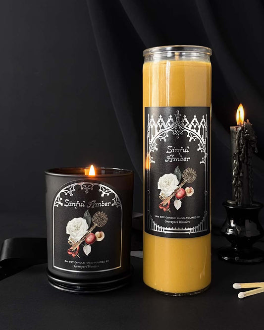 Sinful Amber Candle (Amber & Soft Florals)