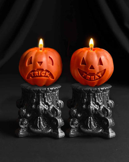 Trick or Treat Pumpkin Candle