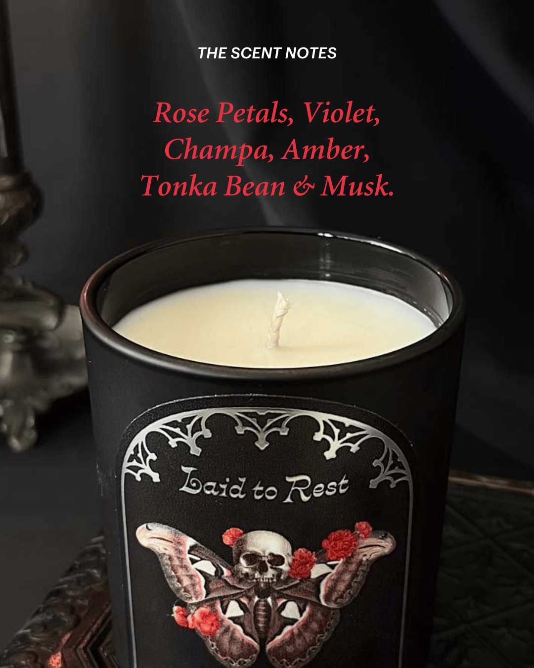 Laid to Rest Candle (Rose & Incense)