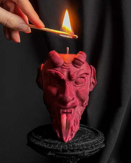 Greetings from Krampus ~ Candle