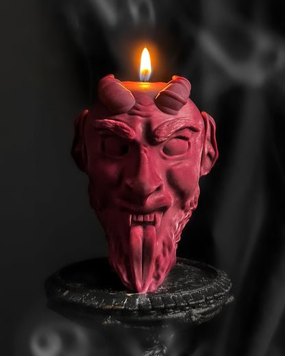 Greetings from Krampus ~ Candle