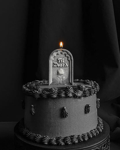 Til Death ~ Tombstone Candle